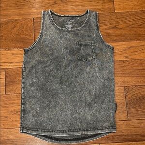 Little Bipsy Gray Acid Wash Tank Top